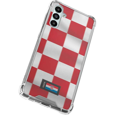Croatia Soccer Flag Galaxy A15 5G Clear Case